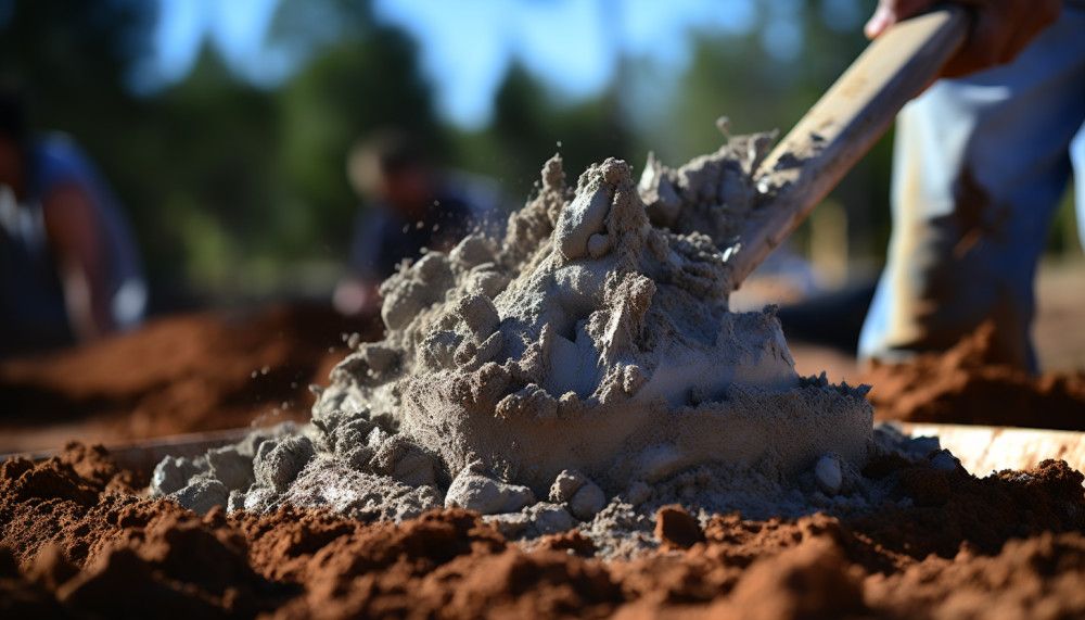 Le dosage béton à la pelle.